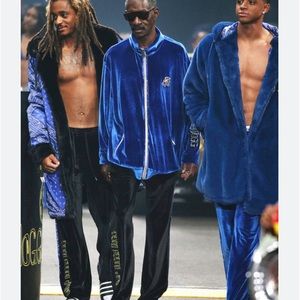 JOYRICH X Snoop Dogg DOGGYSTYLE BLACK velour jacket NWOT unisex Small